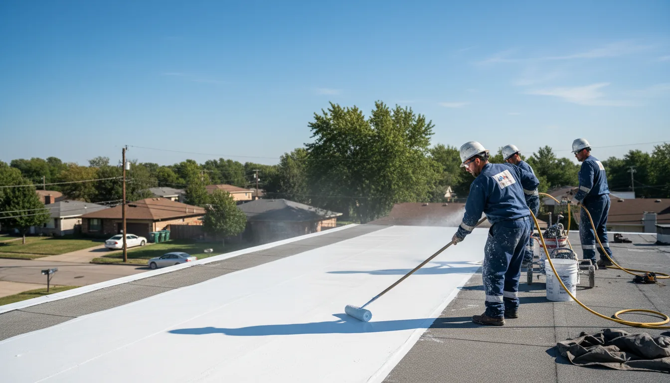 Commercial roof coating in Camden, AL near me